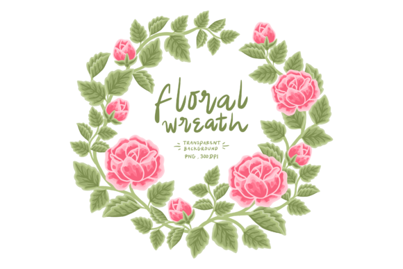 Beautiful Garden Rose Flower Wreath PNG: A Versatile Design Element for Every Occasion