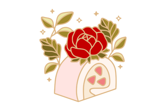 Discover the Delight of Strawberry and Rose Flower Roll Cake