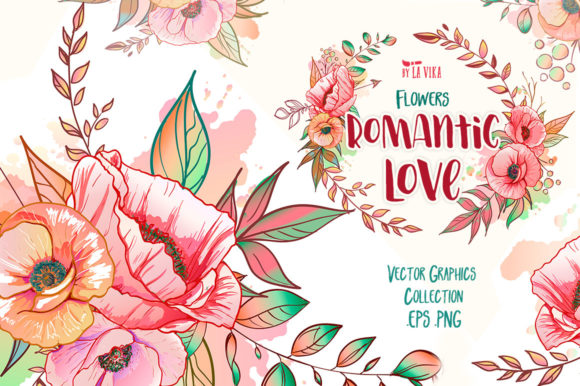 Discover the Elegance of Vector Graphic Collection Flowers Roman