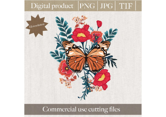 Embracing Nature's Beauty: The Versatility of Big Butterfly and Red Garden Flower PNG