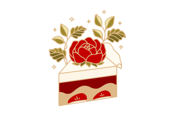 Enhancing Your Creative Projects with Chocolate Cake Clipart and Rose Flower