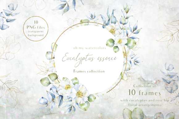 Eucalyptus Essence Frames Set: A Versatile Design Tool