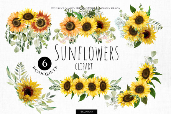 Explore Sunflower Bouquets Clipart, Part 2
