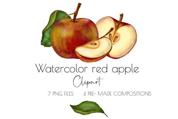 Explore the Charm of Apple and Watercolor Clipart