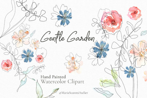 Exploring Gentle Garden Watercolor Flowers Clipart: A Versatile and Elegant Design Resource