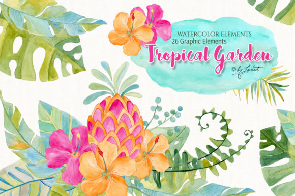 Exploring the Beauty and Versatility of Tropical Garden Watercolor Clipart