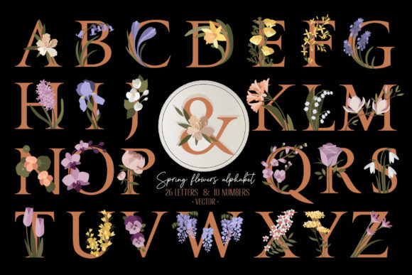 Spring Flowers Alphabet in Pastel Colors: A Strategic Tool for Creative and Professional Projects